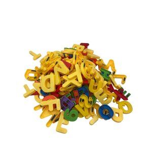 Colorful Refrigerator Magnets ABC’s Numbers Etc Childs Play 2 plus lbs